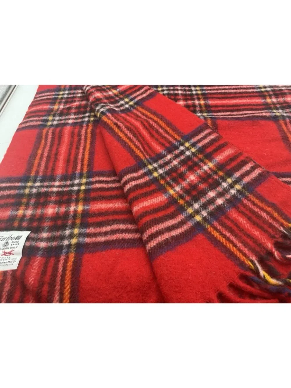 Faribo red plaid